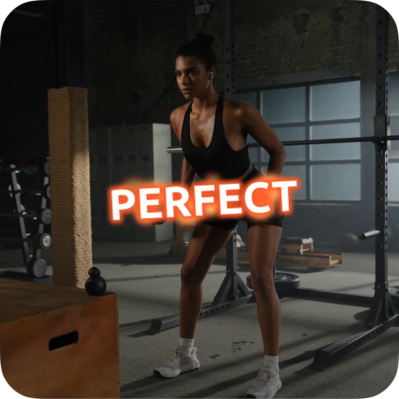 Workout with PERFECT momentum feedback overlay