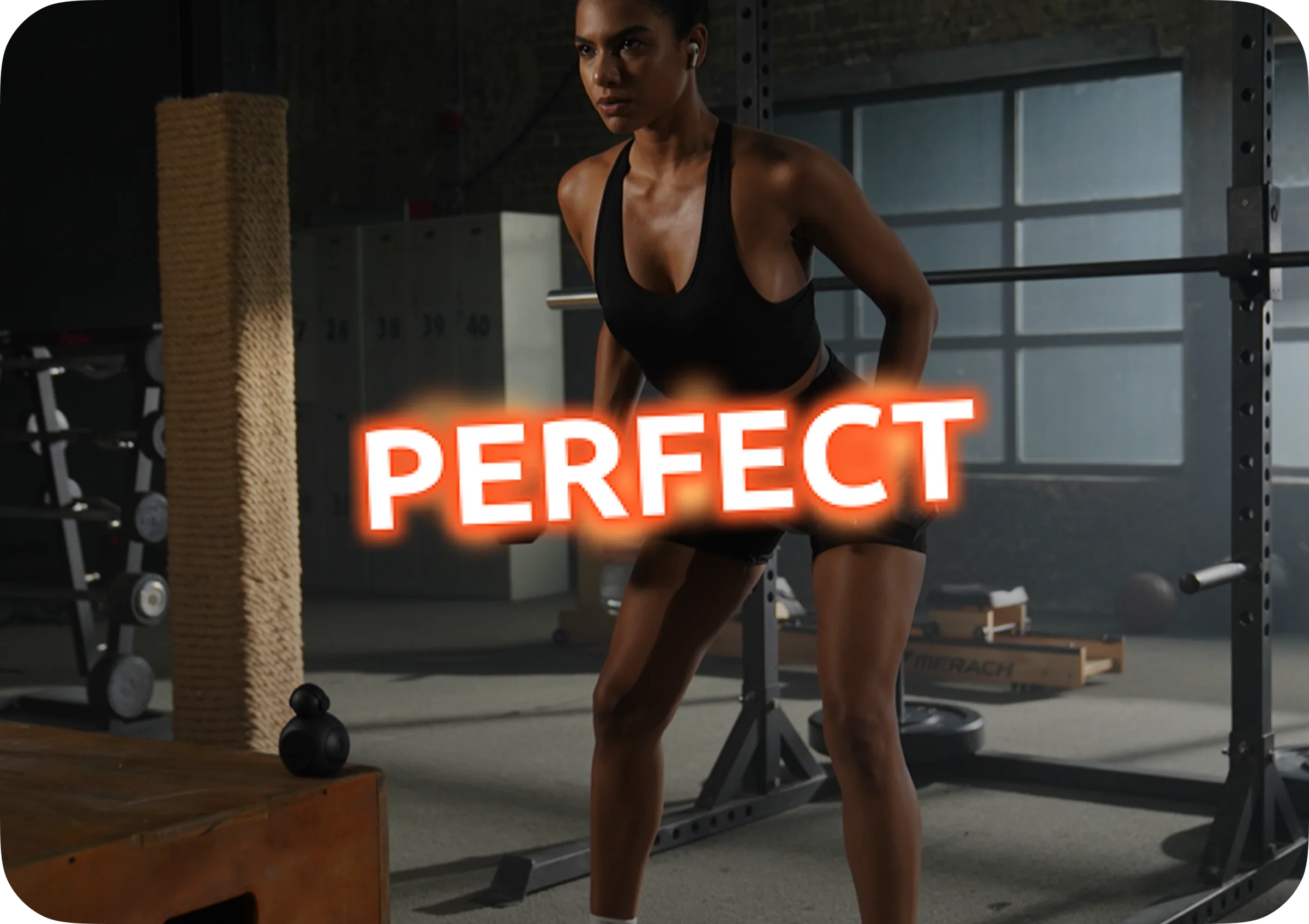 Athlete training with ATOM form correction