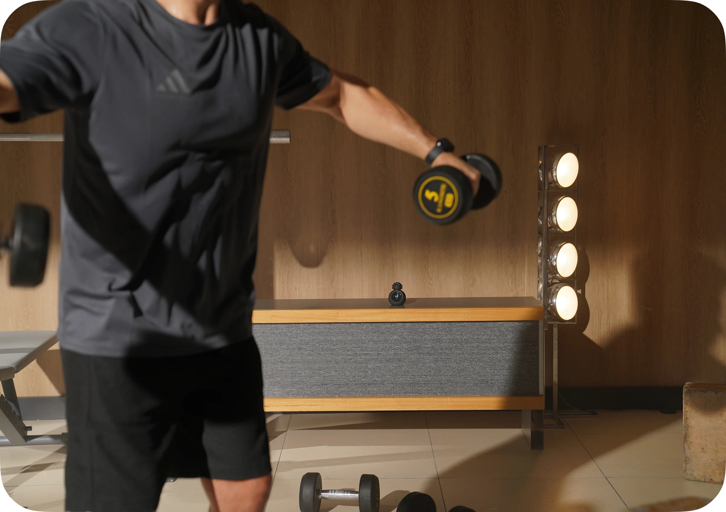 Hands-free rep counting during a workout