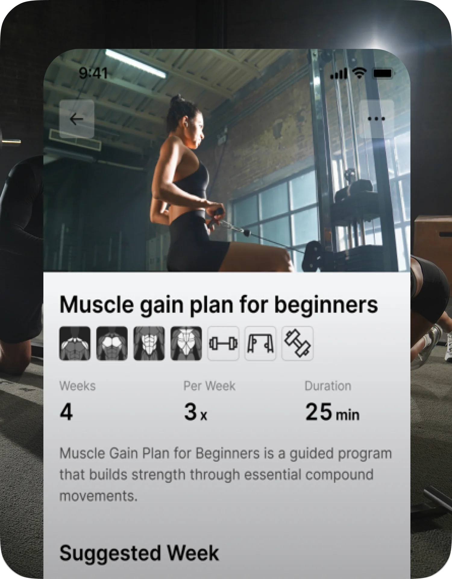 Equipment-based workout suggestions